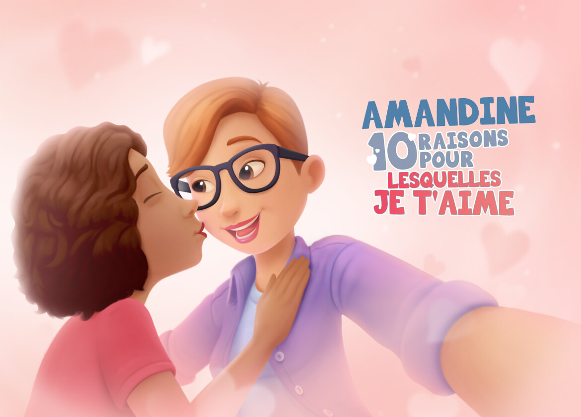 Livre 10 Raisons Pour Lesquelles Je T aime Livre d'amour personnalisé pour couples de femmes - Hourra Héros