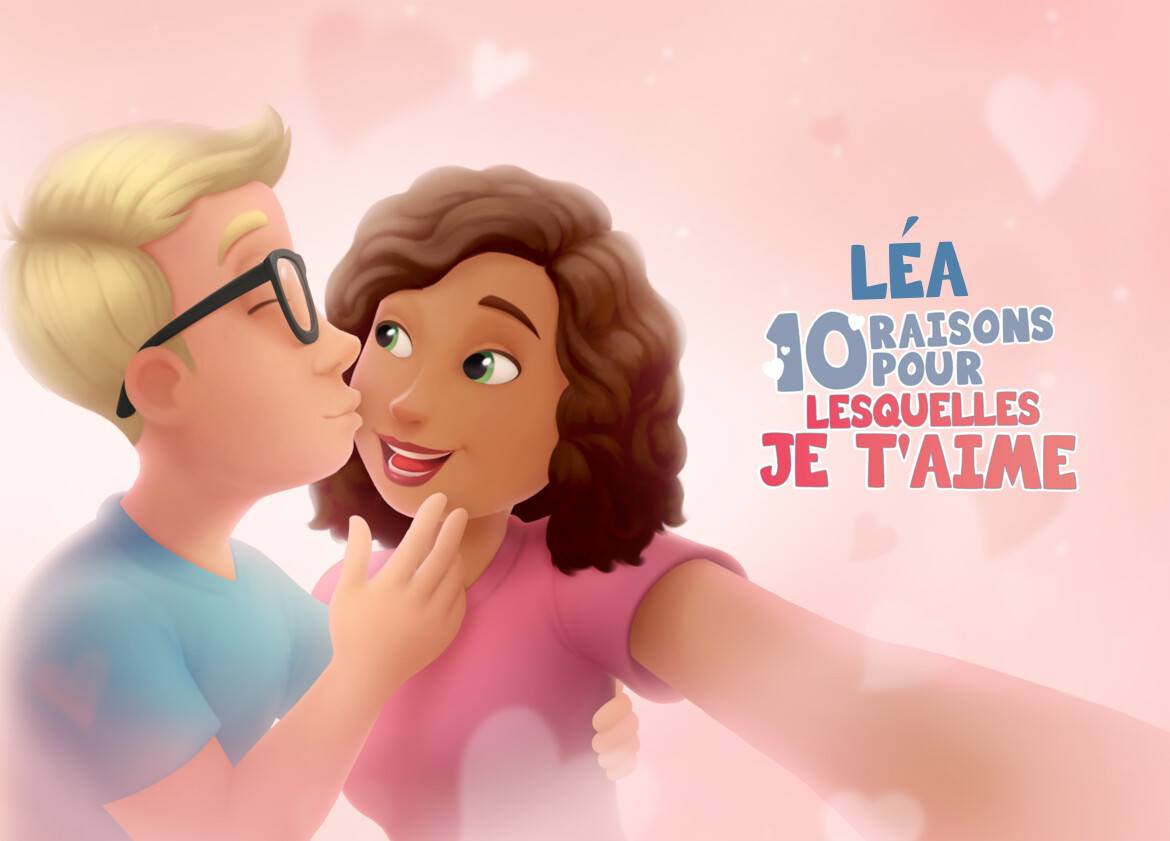 Livre 10 Raisons Pour Lesquelles Je T aime Livre d'amour personnalisé pour copine - Hourra Héros